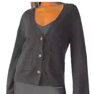 Sanctuary Warms My Heart Cardi in Black, Size Medium